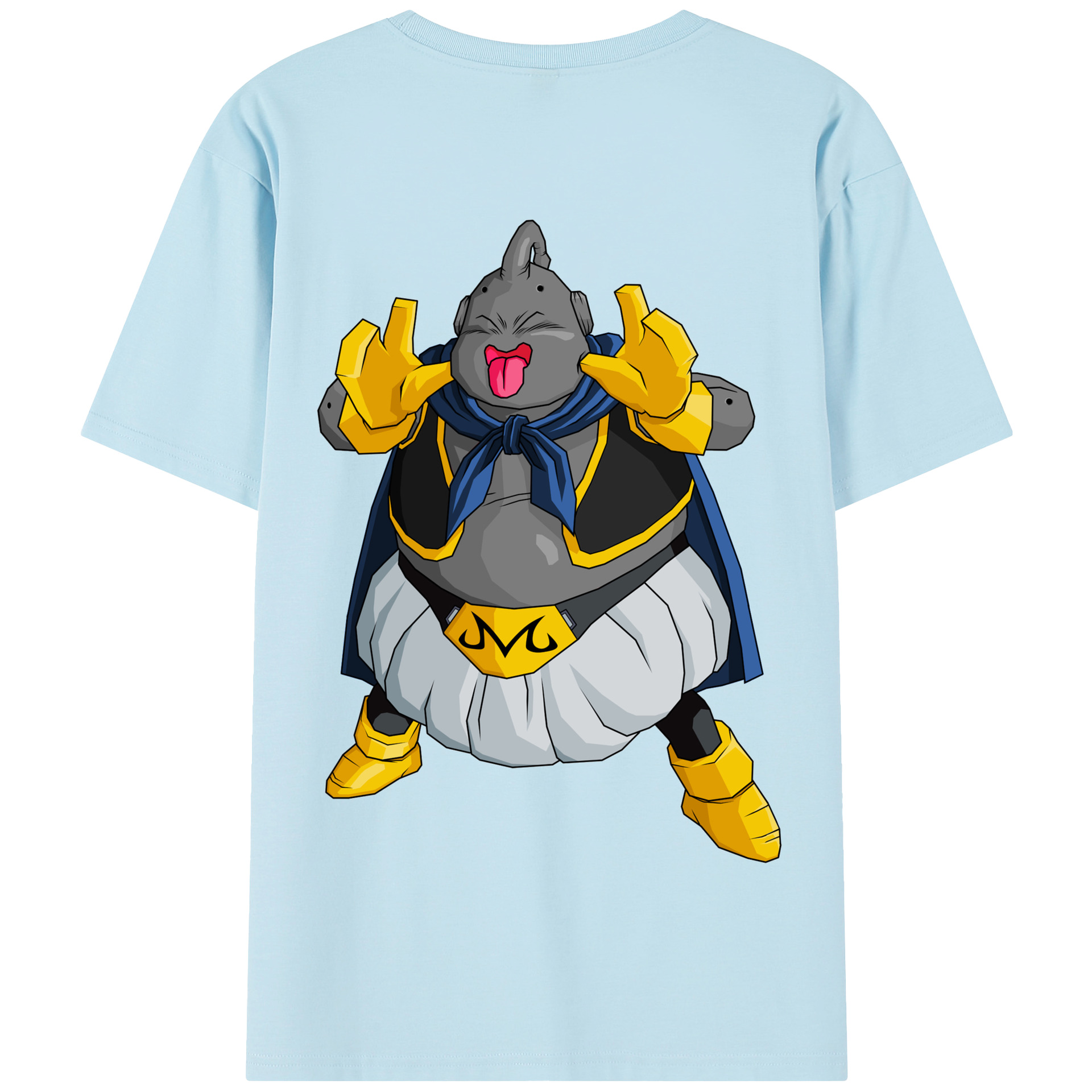 （画像用） ドラゴンボール 魔人ブウ DRAGON BALL Majin Buu 綿100％半袖Tシャツ（背面プリント）